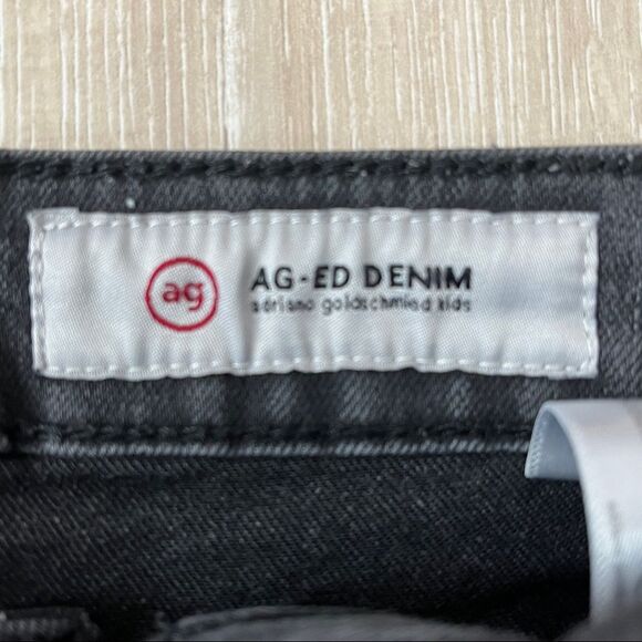 Ag Adriano Goldschmied The Heather Distressed Denim Shorts Size 14 - Picture 4 of 9